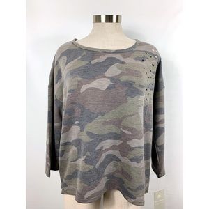 ⭐️Harmony Balance Camouflage 3/4 Length Sleeve Top